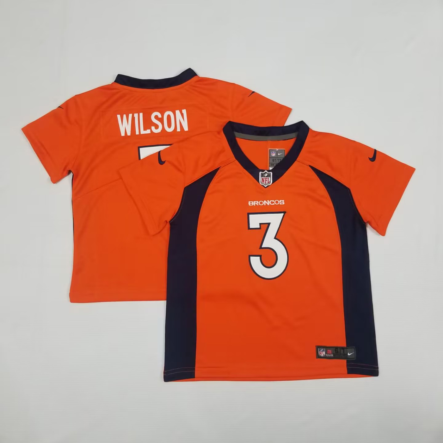 Toddler Nike Broncos #3 Russell Wilson Orange Team Color Stitched NFL Vapor Untouchable Limited Jersey